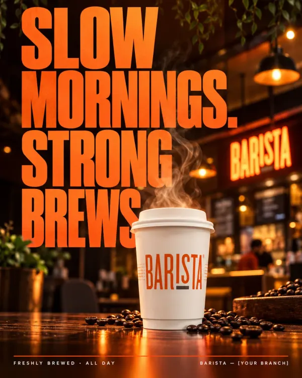 Barista — Slow Mornings. Strong Brews.